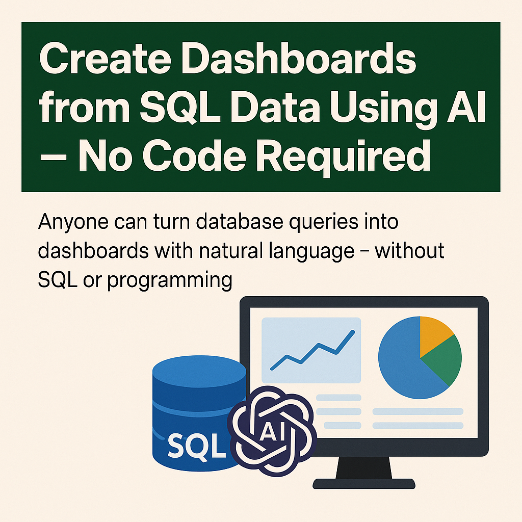 SQL 없이 만드는 대시보드: 데이터 접근의 새로운 시대